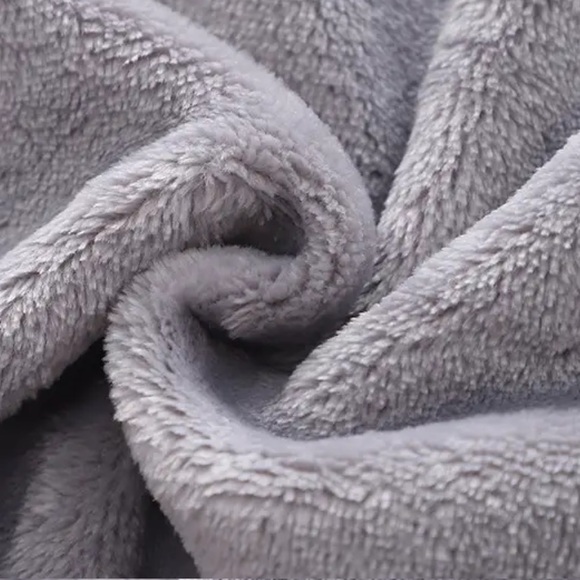 New BLUE Fleece Children's Hooded Outerwear Top + Pants 2 pcs Warm SET - Picture 4 of 6